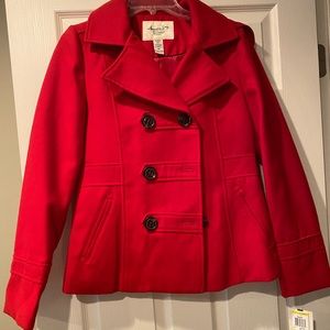 Red Pea Coat